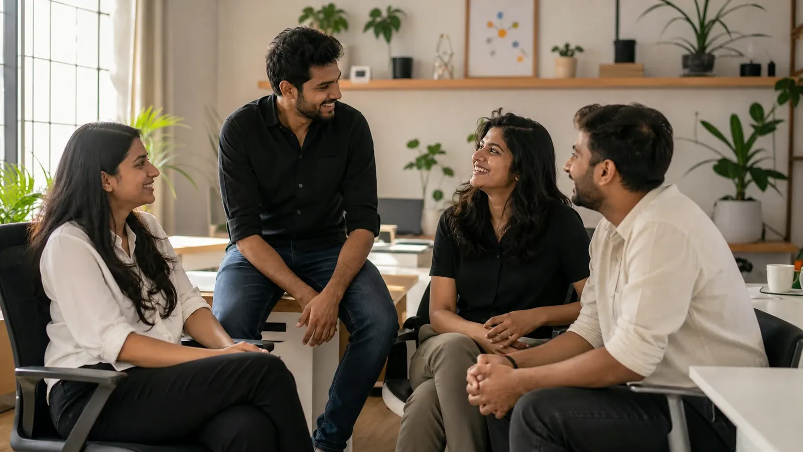 The SEO Champ team outside their office in Malleshwaram, Bengaluru