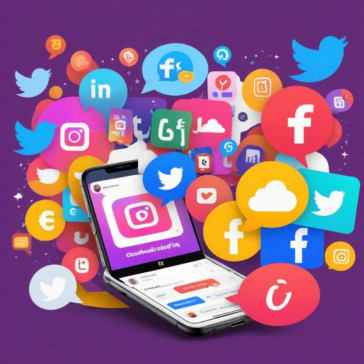 An infographic illustrating a comprehensive social media advertisement strategy focused on enhancing business visibility through ads.